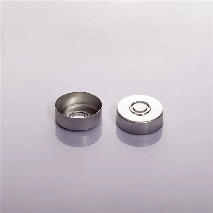 Silver Aluminium vial caps