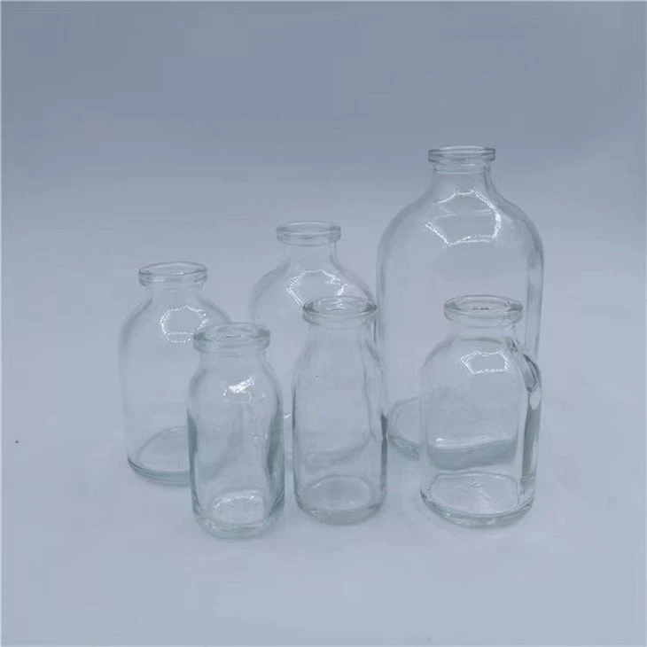 7ml clear moulded glass vial bottle