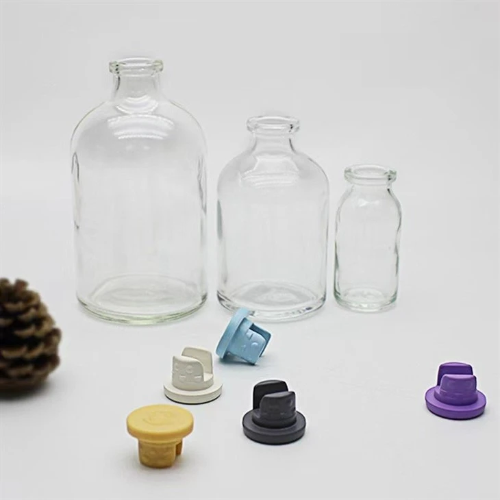 100ml clear moulded glass vial bottle