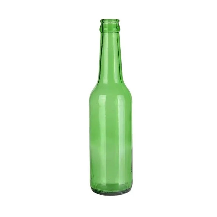 GREEN little wine bottles with metal cover(001)