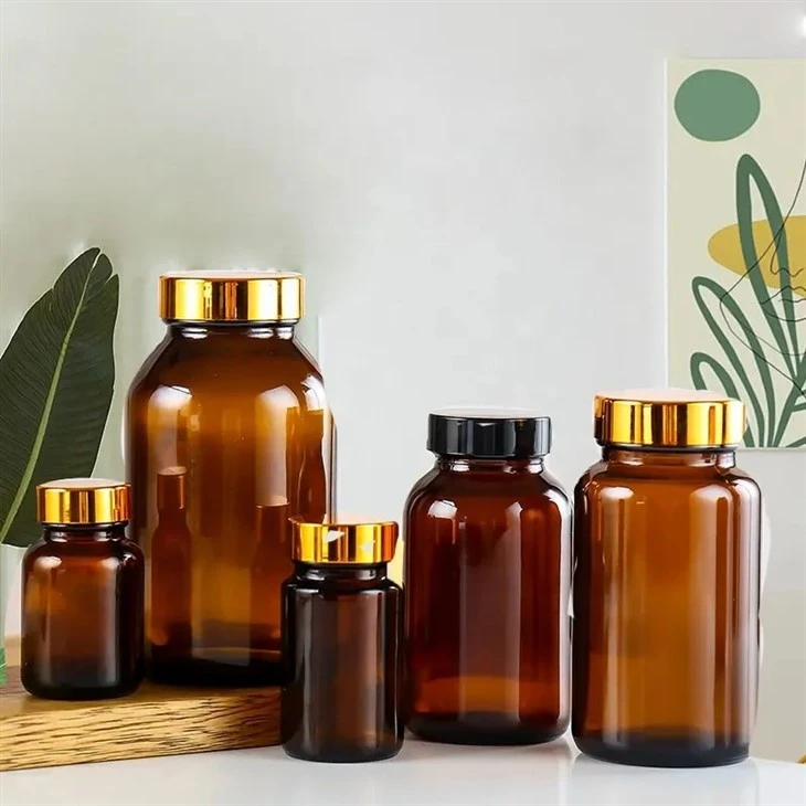 60ml small glass bottle containing medicine