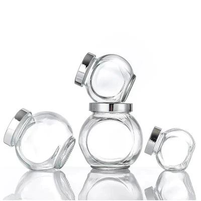 Food Jar White Aluminium Lid